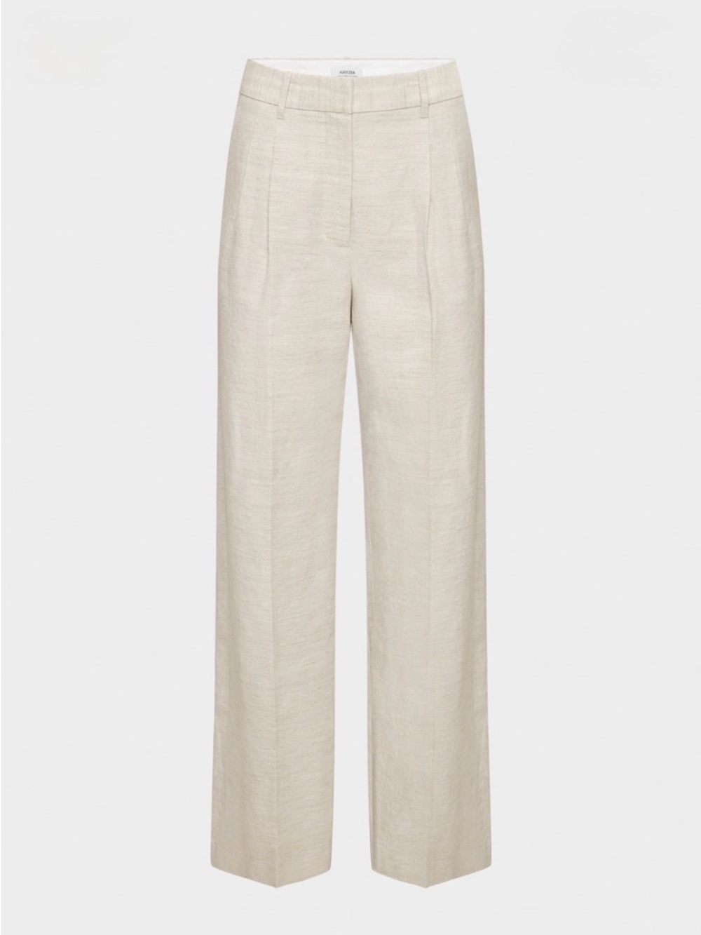 Aritzia Effortless Natural Ecru Linen Pant — Size 4 Regular